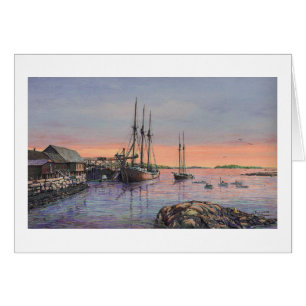 Paul McGehee "Schooners at Stonington"-kort OBS Kort