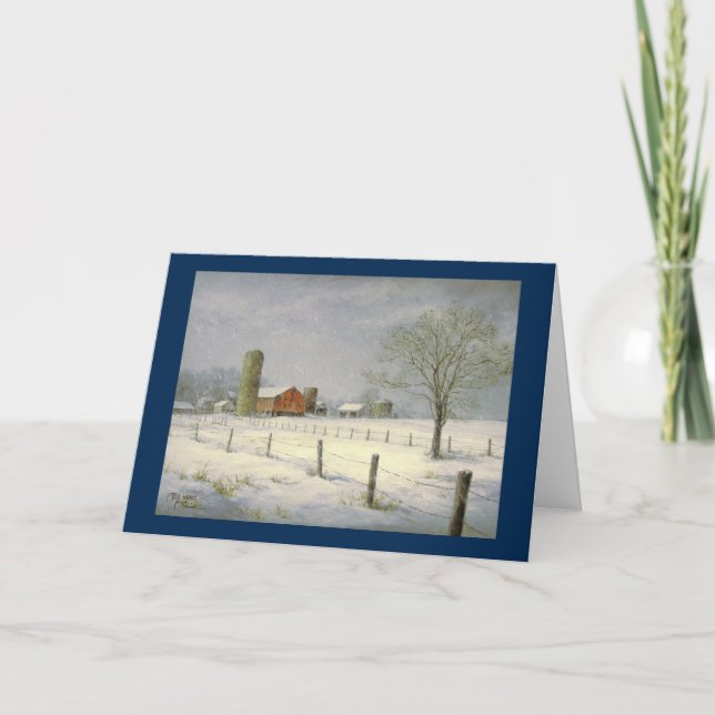 Paul McGehee "Silent Snowfall" julkort Helgkort (Framsida)