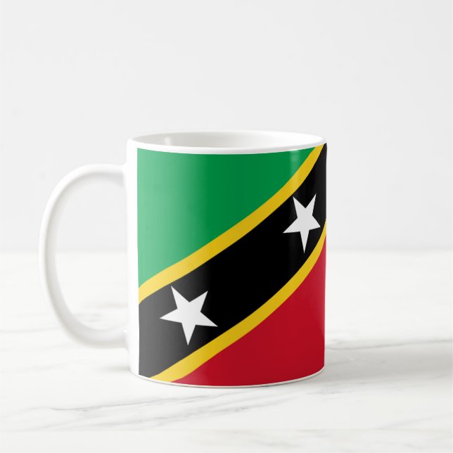Paul McGehee "St. Kitts & Nevis sjunker" muggen Kaffemugg (Vänster)