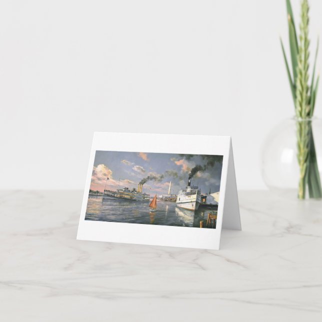 Paul McGehee "Steamboats av Potomacen" kort (Framsida)