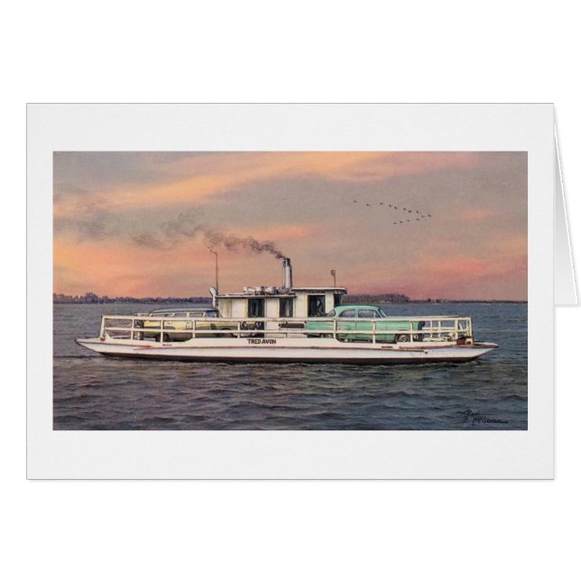 Paul McGehee "The Oxford-Bellevue Ferry"-kort OBS Kort (Framsidan Horizontal)