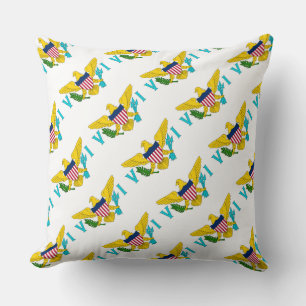 Paul McGehee ’U.S. Virgin Islands Flagga’ Pillow Kudde
