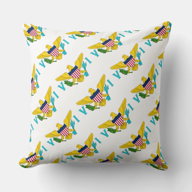 Paul McGehee ’U.S. Virgin Islands Flagga’ Pillow Kudde (Framsida)