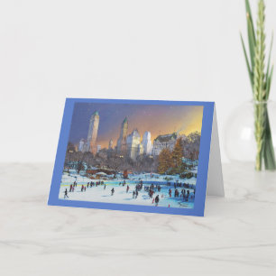 Paul McGehee "vinter i Central Park" noterar Helgkort