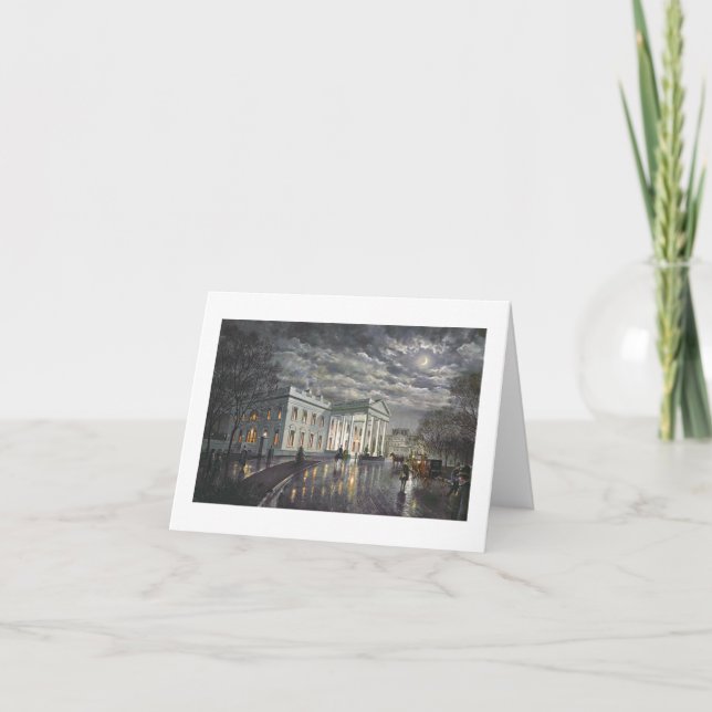 Paul McGehee "Vita huset vid månsken" kort (Framsida)