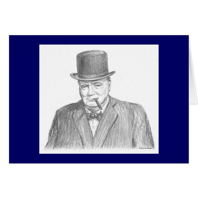 Paul McGehee "Winston Churchill" kort (Framsidan Horizontal)