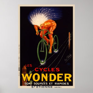 Paul Mohrs vintageunder cyklar annonseringen Poster