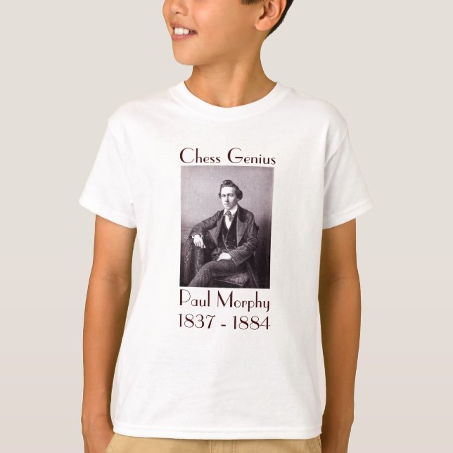 Paul Morphy skjorta Tee Shirt (Framsida)