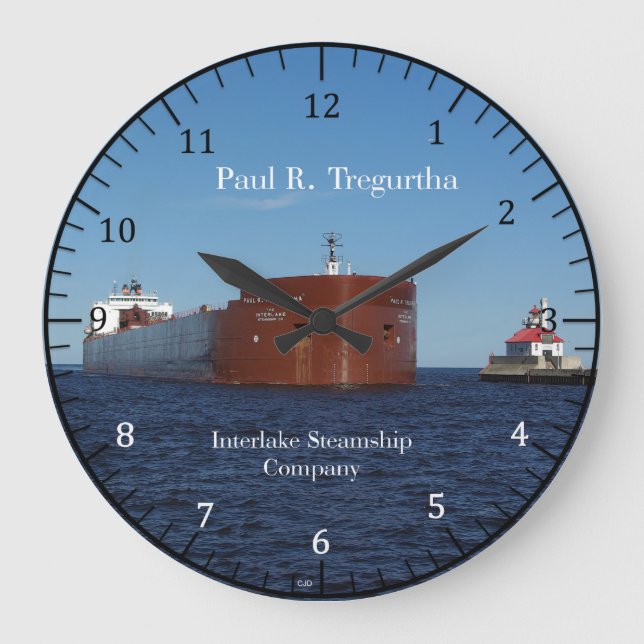 Paul R Tregurtha 10,75" väggklocka (Framsida)