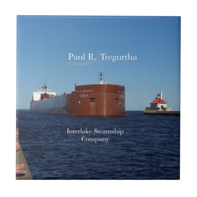 Paul R. Tregurtha Duluth tile Kakelplatta (Framsidan)