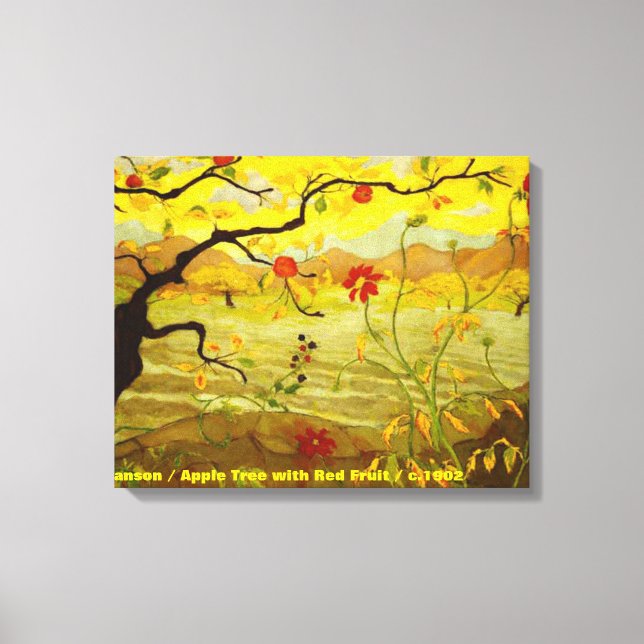 Paul Ranson/Apple Träd med Red Fruit c.1902 Canvastryck (Framsida)