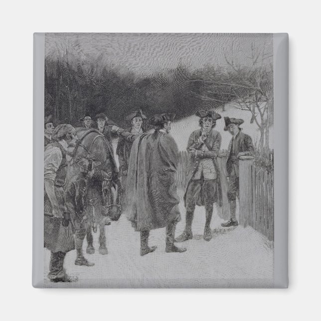 Paul Revere Bringing News to Sullivan Magnet (Framsidan)