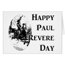 Paul Revere Day Hälsningskort