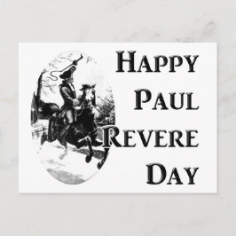 Paul Revere Day Vykort