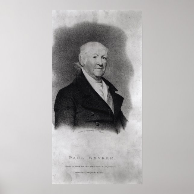 Paul Revere från "The New England Magazine" Poster (Framsidan)