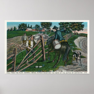 Paul Revere Information Gen. Israel Putnam Poster