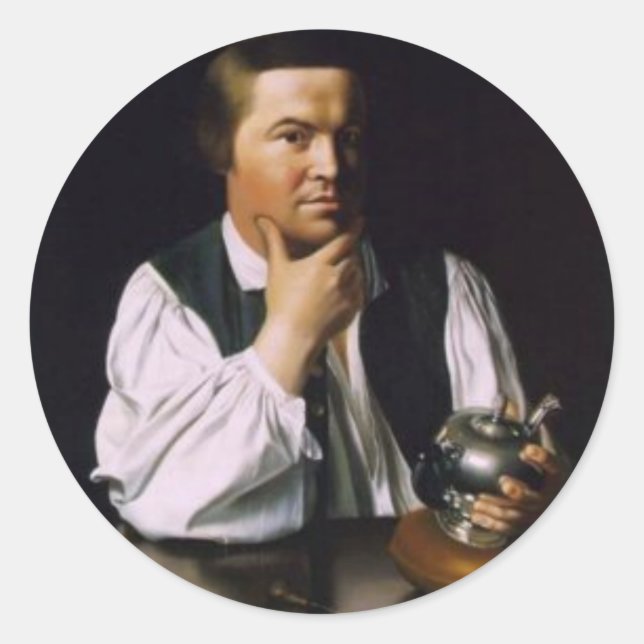 Paul Revere Runt Klistermärke (Framsida)