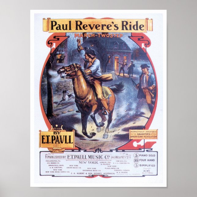 Paul Reveres Ride poster (Framsidan)