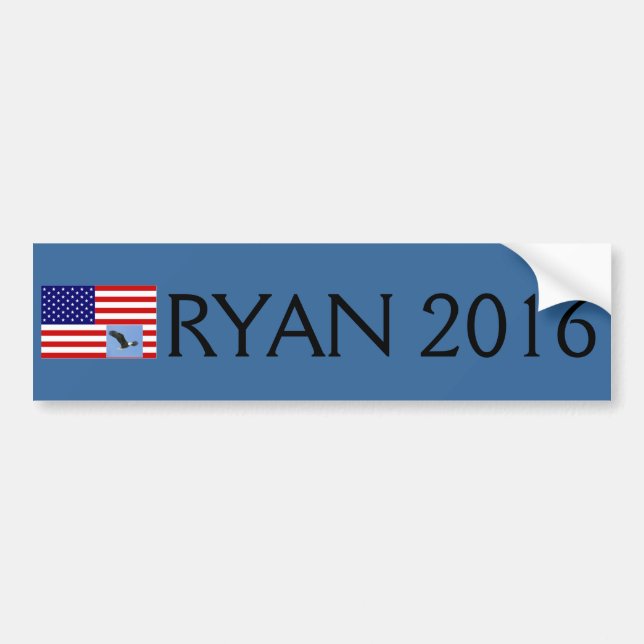 Paul Ryan för president i bildekalet 2016 Bildekal (Framsidan)