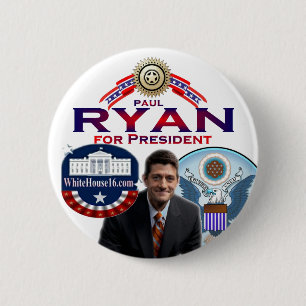 Paul Ryan för president knäppas Knapp
