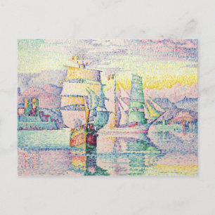 Paul Signac - Antibes, Brigantinerna Vykort