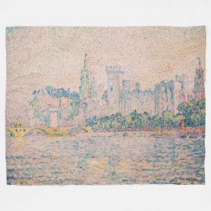 Paul Signac - Avignon, God morgon Fleecefilt