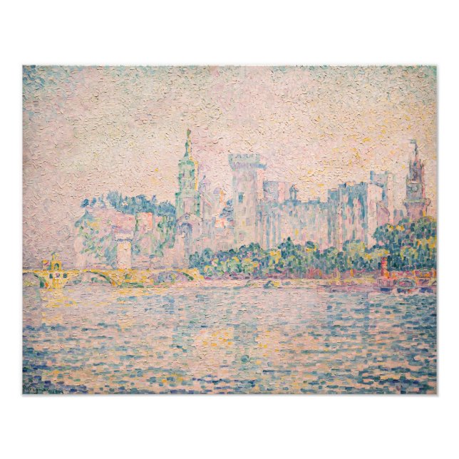 Paul Signac - Avignon, God morgon Fototryck (Framsidan)