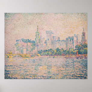 Paul Signac - Avignon, God morgon Poster