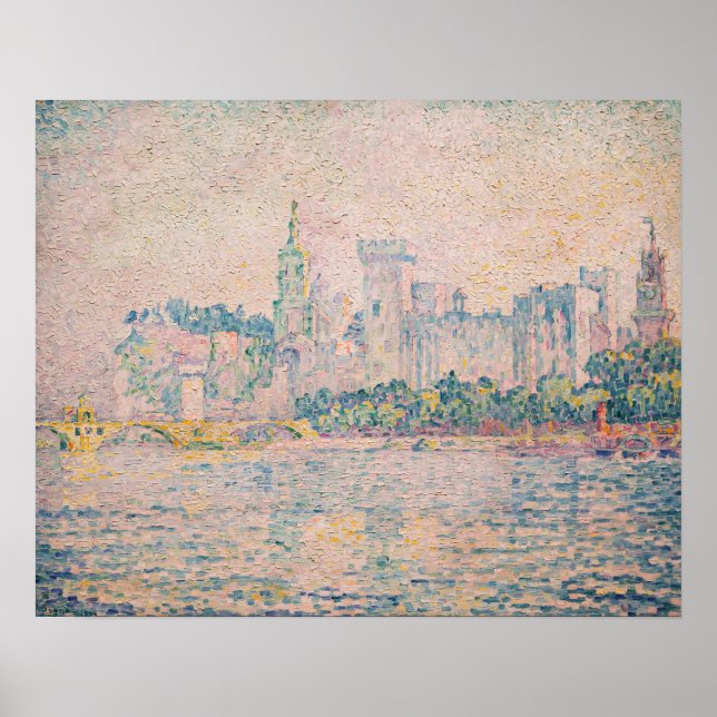 Paul Signac - Avignon, God morgon Poster (Framsidan)