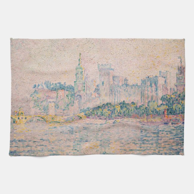 Paul Signac - Avignon, morgon Kökshandduk (Horisontell)