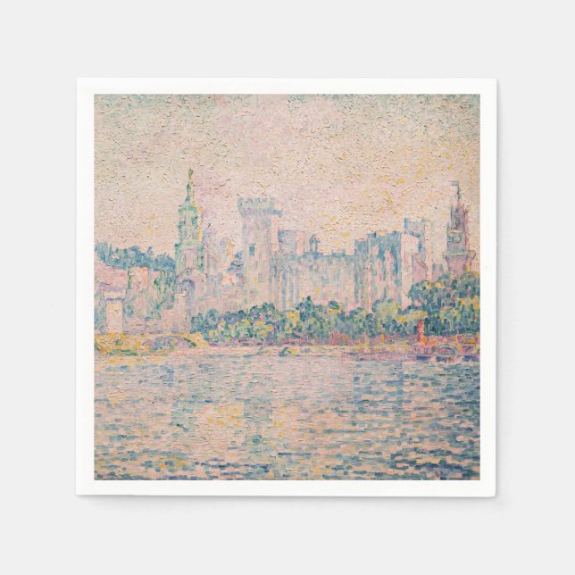 Paul Signac - Avignon, morgon Pappersservett (Framsidan)