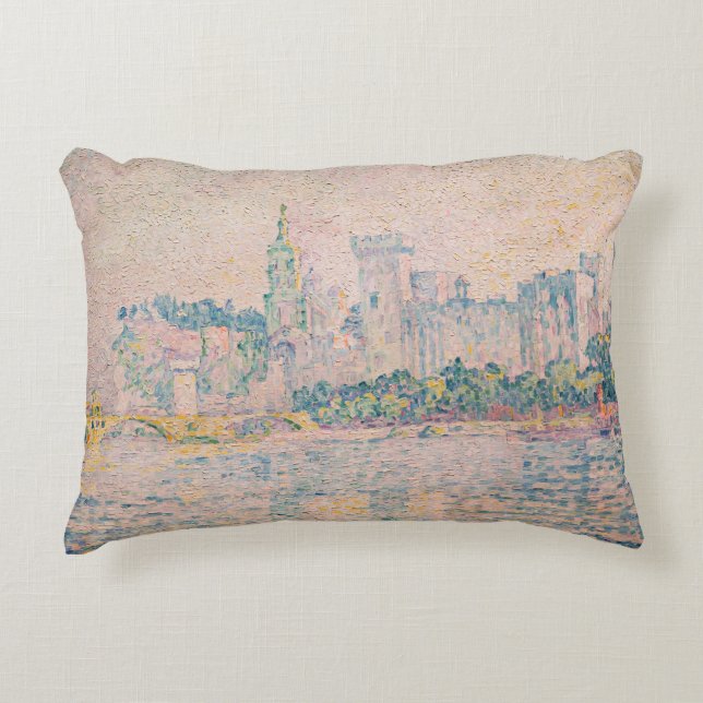 Paul Signac - Avignon, morgon Prydnadskudde (Framsidan)