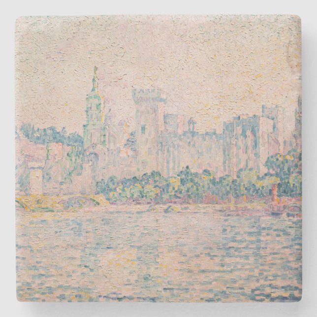 Paul Signac - Avignon, morgon Stenunderlägg (Framsidan)