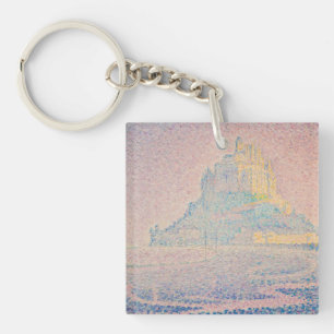 Paul Signac - berget Saint Michel Fog och Sol