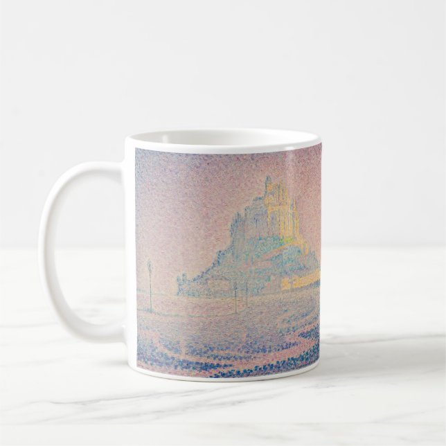 Paul Signac - berget Saint Michel Fog och Sol Kaffemugg (Vänster)