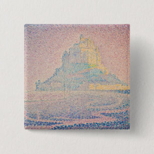 Paul Signac - berget Saint Michel Fog och Sol Knapp