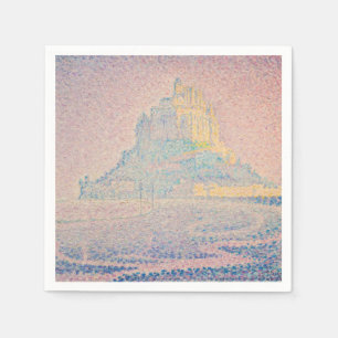 Paul Signac - berget Saint Michel Fog och Sol Pappersservett