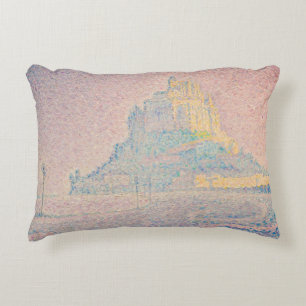 Paul Signac - berget Saint Michel Fog och Sol Prydnadskudde
