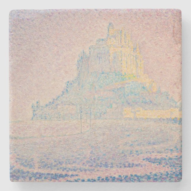 Paul Signac - berget Saint Michel Fog och Sol Stenunderlägg (Framsidan)