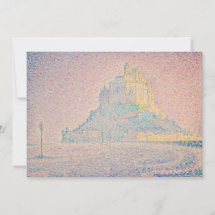 Paul Signac - berget Saint Michel Fog och Sol Tack Kort