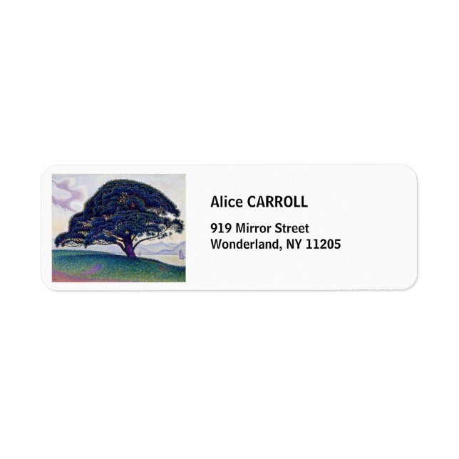 Paul Signac - Bonaventure Gräs Returadress Etikett (Framsidan)