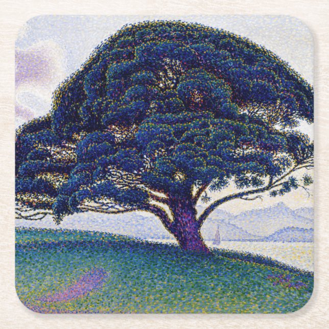 Paul Signac - Bonaventure Gräs Underlägg Papper Kvadrat (Framsidan)