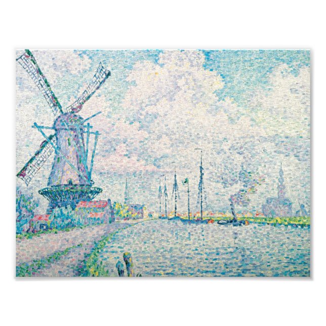 Paul Signac - Canal of Overschie Fototryck (Framsidan)