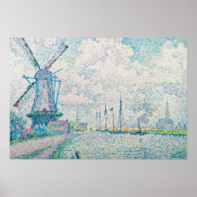 Paul Signac - Canal of Overschie Poster (Framsidan)