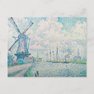 Paul Signac - Canal of Overschie Vykort