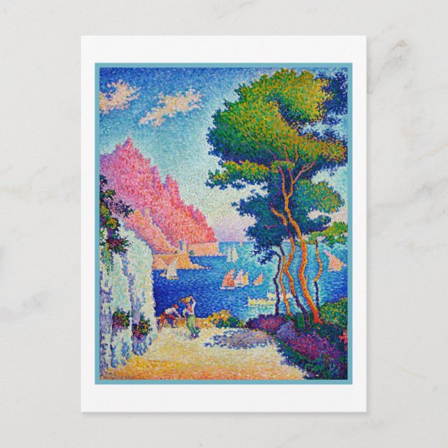 Paul Signac Capo di Noli Fine Art Vykort (Framsida)