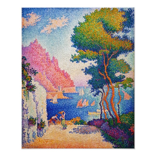 Paul Signac - Capo di Noli Fototryck (Framsidan)