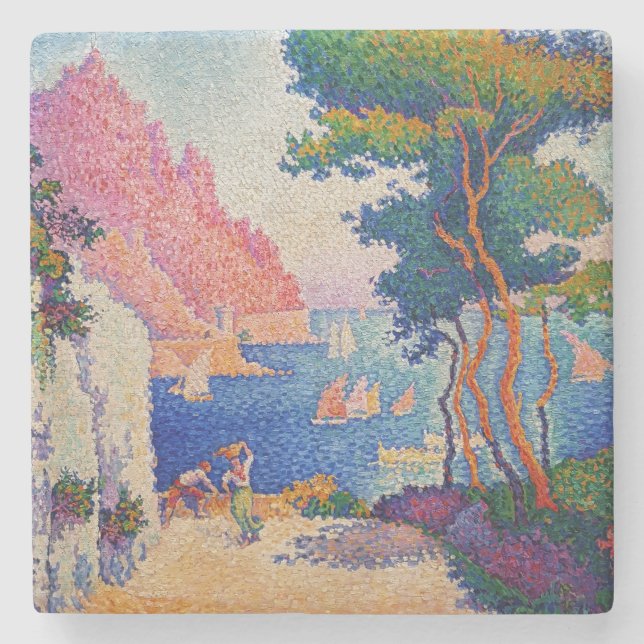 Paul Signac - Capo di Noli Stenunderlägg (Framsidan)