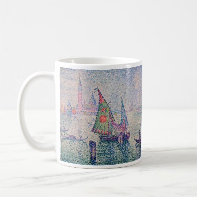 Paul Signac - Den gröna segeln Kaffemugg (Vänster)