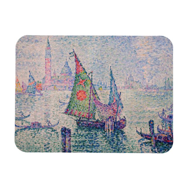 Paul Signac - Den gröna segeln Magnet (Horisontell)